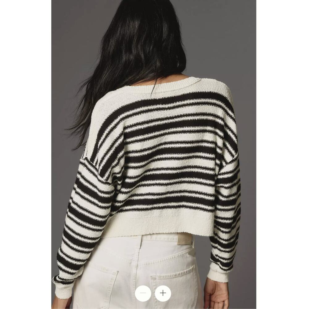 ANTHROPOLOGIE Pilcro Striped Pullover Sweater // XS - Picture 2 of 9